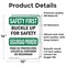 Signmission Safety Culture Sign, 10 in Width, Vinyl Decal, Rectangle, Bilingual OS-2PACK-SF-D-1014-L-10745 - alternate 4